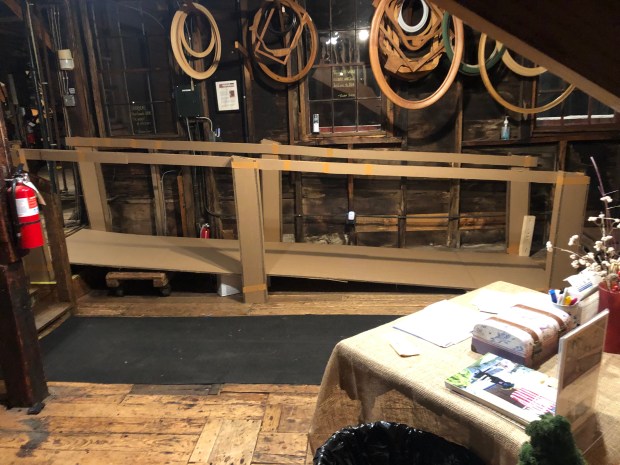 model of ramp in visitor area